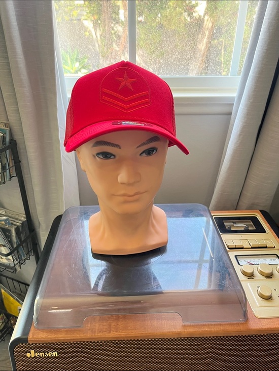 Beautiful Giant Other - Red Embroidered Star Mesh-Trucker Hat